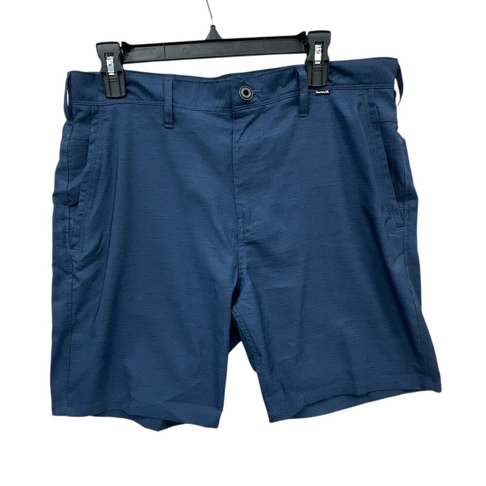 Hurley DF Weston 19" Shorts Men's 34 Navy Nike Dri-FIT Regular Fit Walk